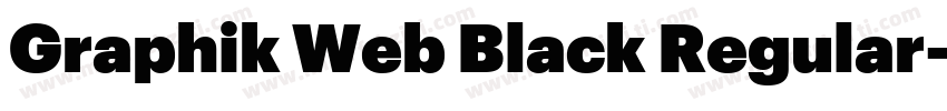 Graphik Web Black Regular字体转换